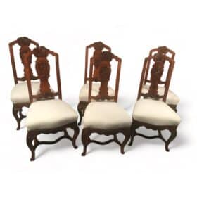 Set of Original Baroque Chairs, South Germany 1760