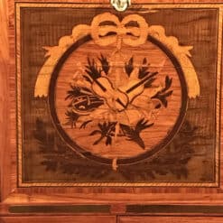 French Secretary Desk 18th century- detail view of the marquetry on the writing flap - Styylish