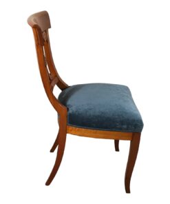 Authentic Biedermeier Chairs- side view of one chair- Styylish