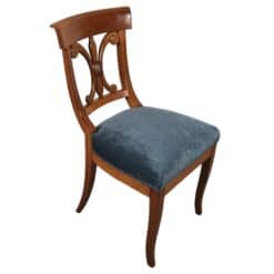 Authentic Biedermeier Chairs- three-quarter view of one chair- Styylish