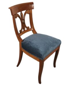 Authentic Biedermeier Chairs- three-quarter view of one chair- Styylish