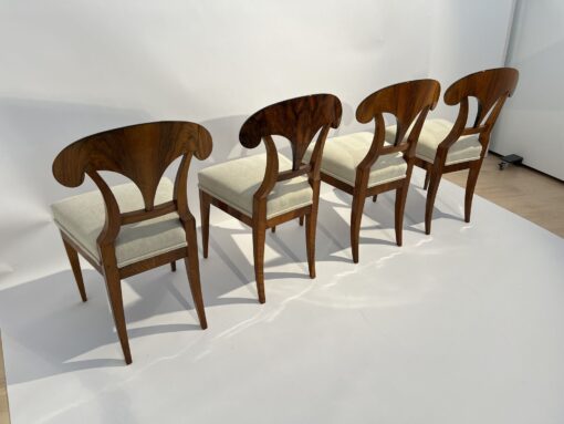 Four Biedermeier Shovel Chairs - Back of Four - Styylish