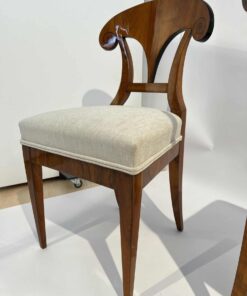 Four Biedermeier Shovel Chairs - Wood Frame - Styylish