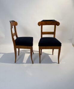 Five Original Biedermeier Chairs - Front and Side - Styylish