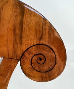 Four Biedermeier Shovel Chairs - Ebonized Swirl - Styylish