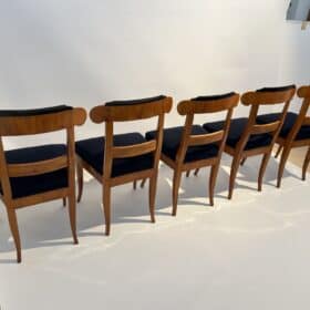 Set of Five Biedermeier Chairs, Cherry Wood, Germany circa 1830