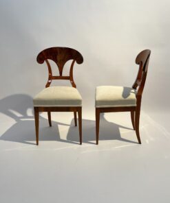 Four Biedermeier Shovel Chairs - Front and Side Profile - Styylish