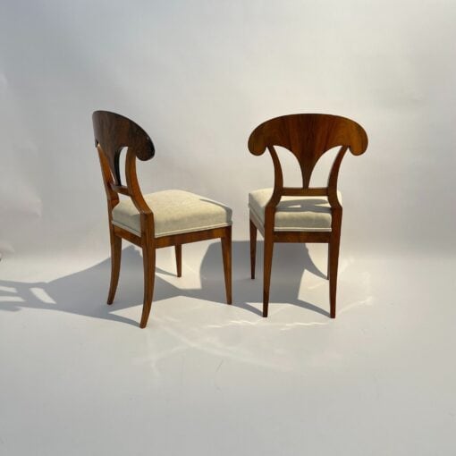 Four Biedermeier Shovel Chairs - Back Profile - Styylish