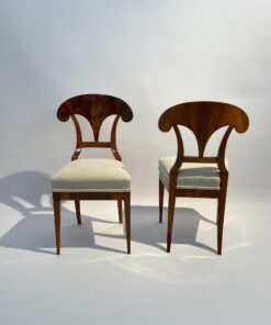 Four Biedermeier Shovel Chairs - Front and Back Profile - Styylish