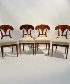 Four Biedermeier Shovel Chairs - Set of Four - Styylish