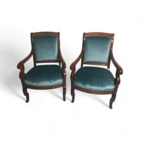 Pair of French Armchairs, Restoration Period 1830