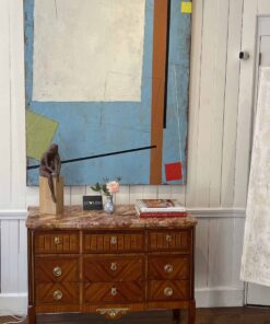 Combining antique pieces with contemporary artwork