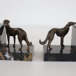 Italian Art Deco Bookends with Bronze - Side by Side - Styylish