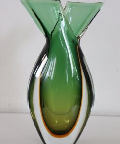 Italian Murano Glass Vase - Curve Detail - Styylish
