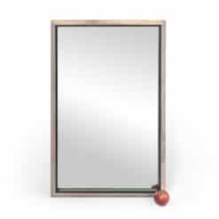 Max Ingrand Polished Metal Mirror - Full with Size Comparison - Styylish