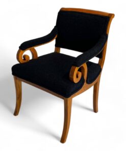 Biedermeier Armchair Solid Beech - Styylish