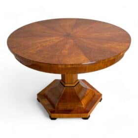 Biedermeier Center Table Cherry Wood and Veneer, Austria circa 1820