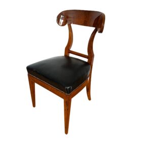 Biedermeier Shovel Chair, Walnut Veneer, Austria circa 1820