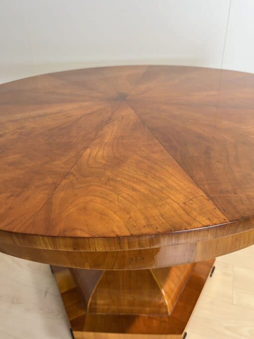 Biedermeier Center Table Cherry Wood - Star Veneer and Edge - Styylish