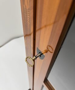 Cherry Biedermeier Display Cabinet - Key - Styylish