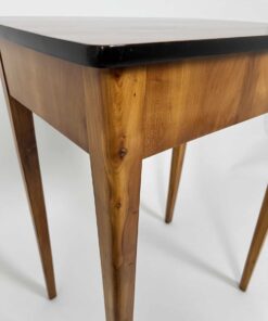 Biedermeier Side Table Cherry Wood - Leg Detail - Styylish