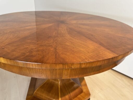 Biedermeier Center Table Cherry Wood - Top Details - Styylish