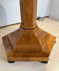 Biedermeier Center Table Cherry Wood - Base Details - Styylish