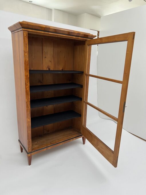 Cherry Biedermeier Display Cabinet - Open Door - Styylish