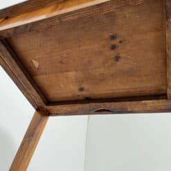 Biedermeier Side Table Cherry Wood - Underneath - Styylish