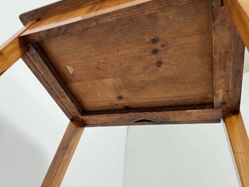 Biedermeier Side Table Cherry Wood - Underneath - Styylish