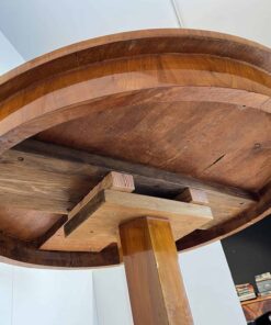 Biedermeier Center Table Cherry Wood - Underneath Table - Styylish