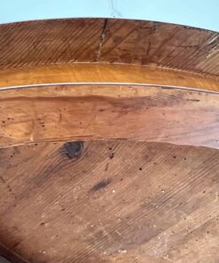 Biedermeier Center Table Cherry Wood - Underneath - Styylish