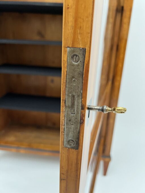 Cherry Biedermeier Display Cabinet - Lock - Styylish