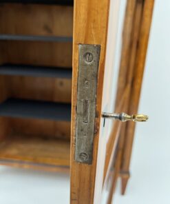 Cherry Biedermeier Display Cabinet - Lock - Styylish