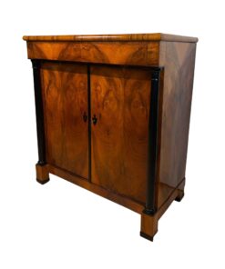 Alternative view of Large Biedermeier Half-Cabinet, Walnut and Ebonized, South Germany circa 1820