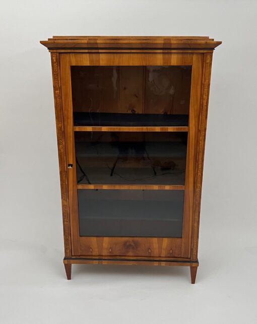 Cherry Biedermeier Display Cabinet - Front - Styylish