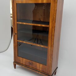 Cherry Biedermeier Display Cabinet - Three-quarters - Styylish