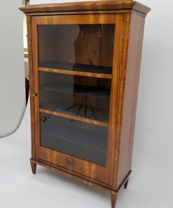 Cherry Biedermeier Display Cabinet - Three-quarters - Styylish