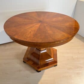 Biedermeier Center Table Cherry Wood and Veneer, Austria circa 1820