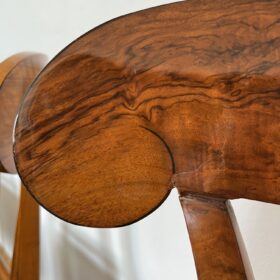 Biedermeier Shovel Chair, Walnut Veneer, Austria circa 1820