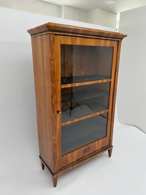 Cherry Biedermeier Display Cabinet - Three-quarters 2 - Styylish