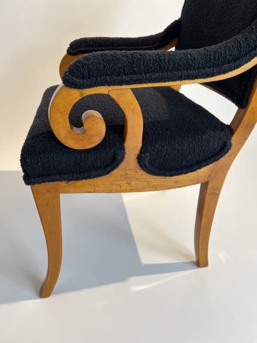 Biedermeier Armchair Solid Beech - Armrest - Styylish