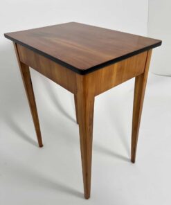 Biedermeier Side Table Cherry Wood - Ebonized Edge - Styylish
