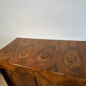 Large Biedermeier Half-Cabinet, Walnut and Ebonized, South Germany circa 1820