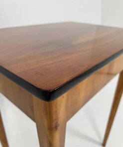 Biedermeier Side Table Cherry Wood - Ebonized Edge Detail - Styylish
