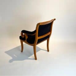 Biedermeier Armchair Solid Beech - Back Profile - Styylish