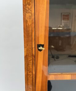 Cherry Biedermeier Display Cabinet - Front Closeup - Styylish