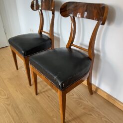 Pair of Authentic Biedermeier Shovel Chairs - Corner View - Styylish