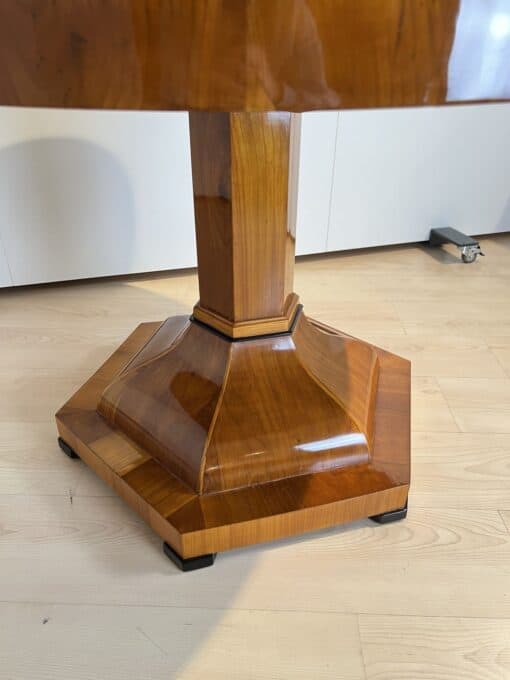 Biedermeier Center Table Cherry Wood - Lacquer Shine - Styylish