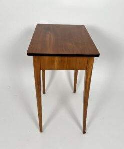 Biedermeier Side Table Cherry Wood - Top and Side - Styylish